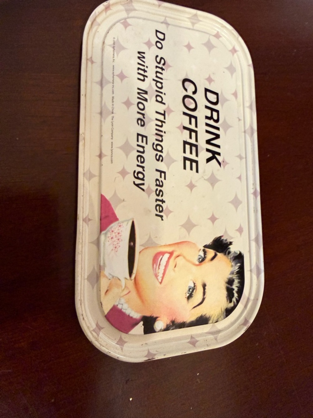 Drink Coffee Retro Tin magnet